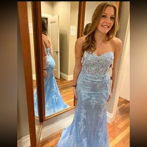Sherri Hill Dress/Light Blue/Size 0